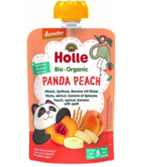Holle Organic Pouch Panda Peach Peach, Apricot, Banana with Spelt