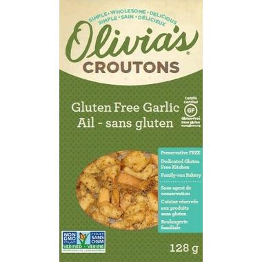 Olivia\'s Gluten Free Garlic Croutons Olivia\'s Gluten Free Garlic Croutons