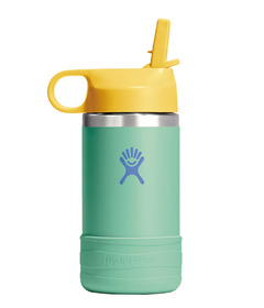 Hydro Flask Kids Wide Mouth Covered Cap & Boot Mermaid Green