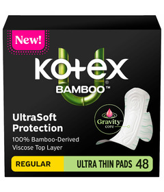 U by KOTEX Bamboo Ultra-Thin Winged Regular Pads