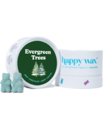 Happy Wax Boîte de cires fondantes, parfum arbres sempervirents 