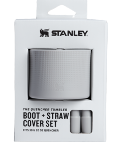 Stanley The Quencher Tumbler Boot + Straw Cover Ash