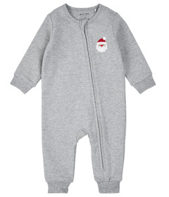 petit lem Combinaison en polaire Bébé Père Noël sur Heather Grey