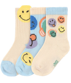 Lassig x SmileyWorld Socks Pack Blue