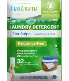 Tru Earth Eco-Strips Laundry Detergent Fragrance Free