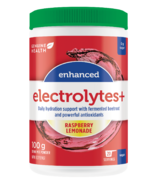 Électrolytes hydratants améliorés Genuine Health + limonade à la framboise