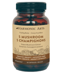 Harmonic Arts 5 Mushroom Concentrated Mushroom Capsules