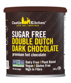 image of Castle Kitchen Hot Chocolate Sugar Free Double Dutch Dark Chocolate with sku:211023