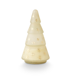 ILLUME Glass Tree Frosted Star Winter White