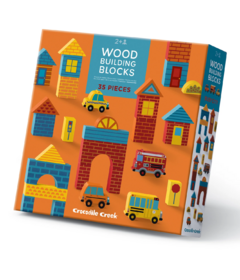 Crocodile Creek Wood Building Blocks Busy City