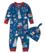 Little Blue House by Hatley Baby Rocking Holidays Coverall & Hat