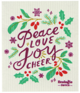 Danica Swedish Spongecloth Peace, Love, Joy & Cheer