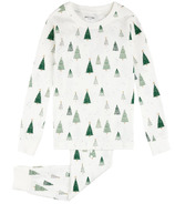 petit lem PJ Set Christmas Tree Off White