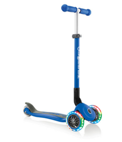 Globber Primo Foldable Scooter with Lights Navy Blue