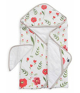 Little Unicorn Cotton Hooded Towel & Wash Cloth Set Summer Poppy