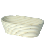 Now Designs 10 Inch Oval Banneton Basket Natural Rattan