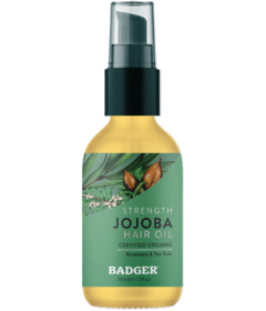 Badger Strength Hair Oil Jojoba with Rosemary & Tea Tree