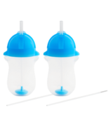 Munchkin Any Angle Weighted Straw Cup Blue Two Pack Bundle
