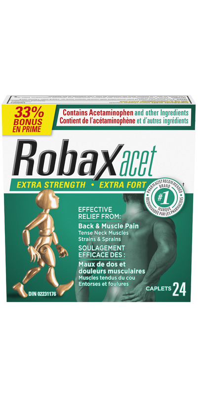 Robaxacet - Extra Strength Muscle Relaxers with Acetaminophen Stong's Market