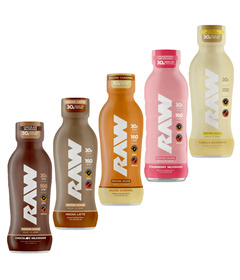 Raw Nutrition Ready To Drink Protein Shake Variety Pack Bundle