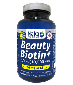 Naka Platinum Beauty Biotin+ 10,000mcg + Silica