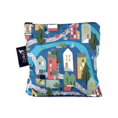 Colibri Reusable Snack Bag Large in Urban Cycle Colibri Reusable Snack Bag Large in Urban Cycle
