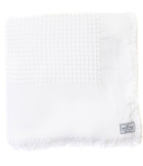 Tofino Towel Co. The Breeze couvre-lit gaufré jeté blanc