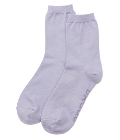 BAGGU Crew Sock Lilac Metallic