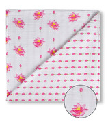 Malabar Baby Muslin 4-Layer Reversible All Season Snug Blanket Lotus