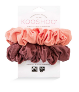 Kooshoo Plastic-Free Scrunchies Coral Rose