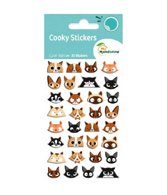 My Mandarine Cooky Stickers Cat Heads