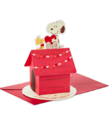 Hallmark Paper Wonder Pop Up Valentine's Day Card Snoopy & Woodstock