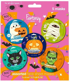 Fantasy by Masque Bar Halloween Assorted Face Mask Set