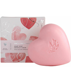 Boîte cadeau de savon Cœur de Pre de Provence Thé Rose