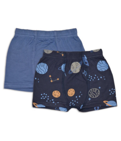 Silkberry Baby Bamboo Underwear Shorts Pack Lost In Space and Galactic Blue