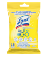 Lysol On the Go Disinfecting Surface Wipes Flatpack Citrus