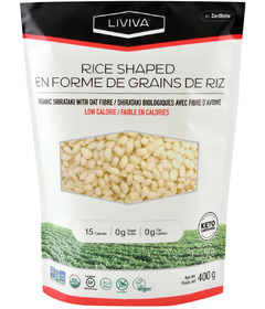 Liviva Rice Shaped Organic Shirataki with Oat Fibre