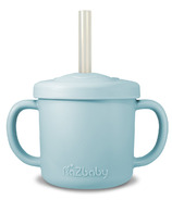 RaZbaby Oso Silicone Cup & Straw Blue Moon