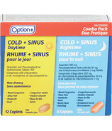Option+ Cold + Sinus Daytime & Nightime Combo Pack
