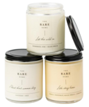 The Bare Home Soy + Coconut Wax Hand Poured Candle Trio