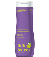 ATTITUDE Little Leaves shampooing et gel nettoyant 2 en 1, vanille et poire