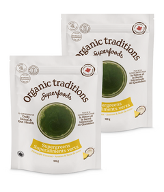 Organic Traditions Supergreens Pineapple Coconut Bundle