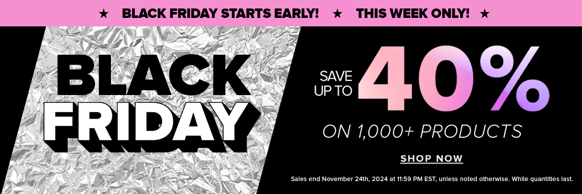 Black Friday starts early: save up to 40%