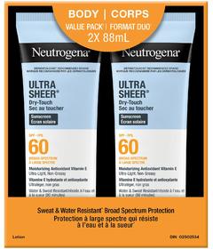 Neutrogena Ultra Sheer Dry-Touch Sunscreen Lotion Broad Spectrum SPF 60