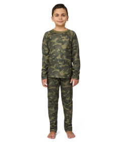Kombi Junior B3 Thermal Velvet Fleece Base Set Mini Khaki Liquid Camo