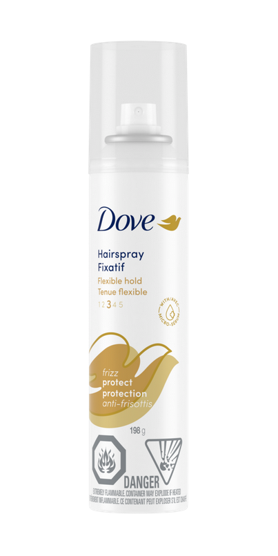 Dove Style + Care Haarspray Flexibel Hold – Micro Mist, 140 Ml, 6er Pack Für Langanhaltenden Halt & Glanz