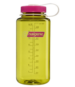 Nalgene Sustain Water Bottle Wide Mouth Fuchsia Purple Top 