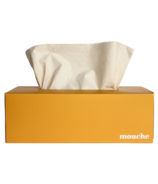 Mouche Unbleached Bamboo Facial Tissues Goldenrod