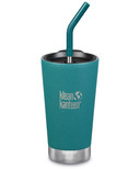 Klean Kanteen Insulated Tumbler With Lid And Straw Emerald Bay
