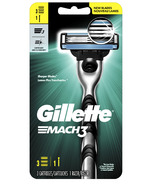 Gillette Mach3 Men's Razor Handle & 3 Blade Refills
